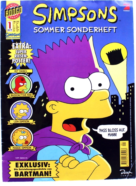 Simpsons Sommer Sonderheft Comic Nr. 1 von Dino Verlag